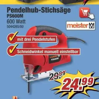 Poco Meister pendelhub-stichsäge ps600m Angebot