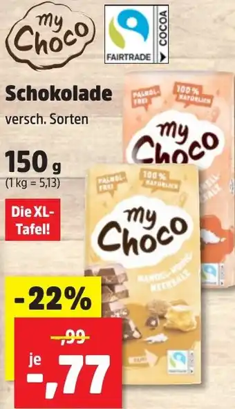 Thomas Philipps My Choco Schokolade 150 g Angebot