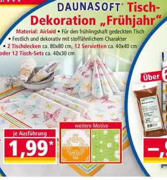 Norma Daunasoft Tisch Dekoration ,,Frühjahr" Angebot