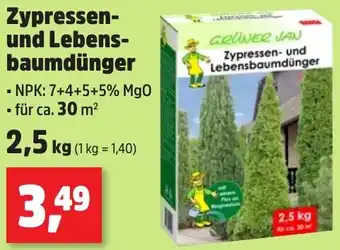 Thomas Philipps GRÜNER JAN Zypressen und Lebensbaumdünger 2,5 kg Angebot