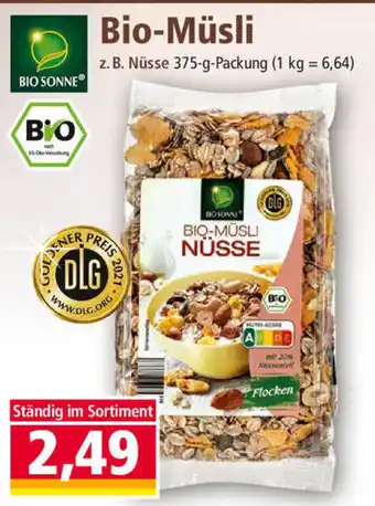 Norma Bio Sonne Bio Müsli 375g Angebot