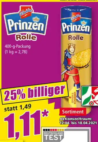 Norma Prinzen Rolle 400g Angebot