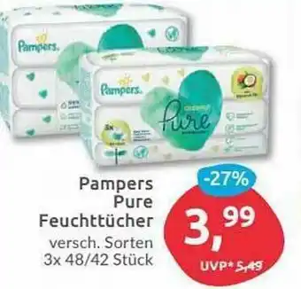 Budni Pampers Pure Feuchttücher Angebot