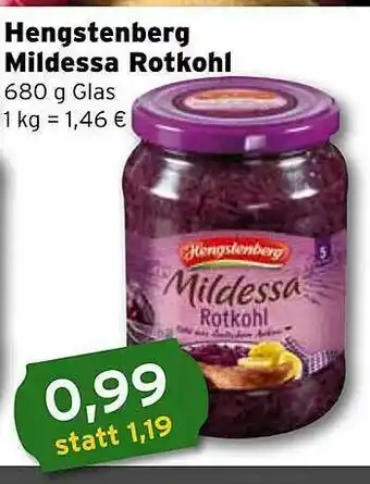 CAP Markt Hengstenberg Mildessa Rotkohl Angebot