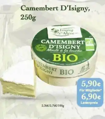 LPG Biomarkt Camembert D'isigny Angebot