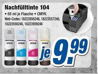 Expert Klein Nachfülltinte 104 Angebot