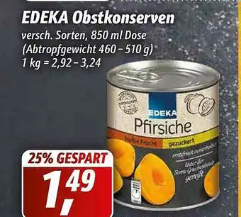 Simmel Edeka Obstkonserven Angebot