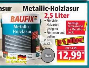 Norma Metallic Holzlasur 2,5L Angebot