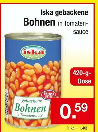 Zimmermann Iska gebackene bohnen in tomatensauce Angebot