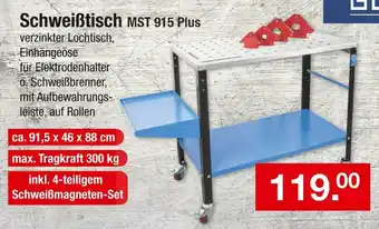 Zimmermann Schweißtisch mst 915 plus Angebot