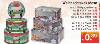 Zimmermann Weihnachtskeksdose Angebot