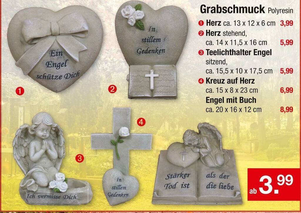 Grabschmuck polyresin Angebot bei Zimmermann