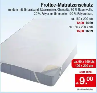 Zimmermann Frottee-matratzenschutz Angebot