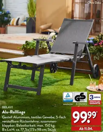 Aldi Nord BELAVI Alu-Rollliege Angebot