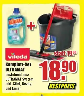 B1 Discount Baumarkt Vileda Komplett Set Ultramat Angebot