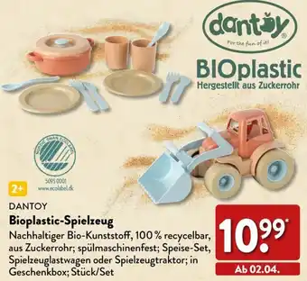 Aldi Nord DANTOY Bioplastic Spielzeug Angebot