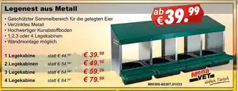 Stabilo Fachmarkt Legenest aus Metall Angebot