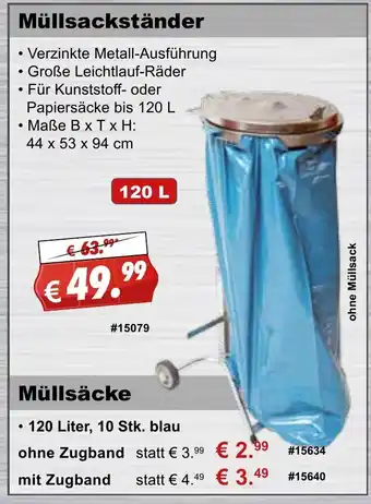 Stabilo Fachmarkt Müllsackständer Angebot