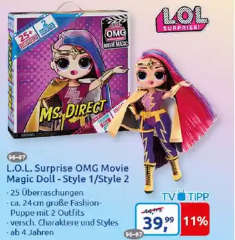 duo schreib & spiel L.O.L. Surprise OMG Movie Magic Doll Style 1/Style 2 Angebot