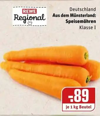 REWE Speisemöhren 1kg Angebot