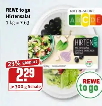 REWE Rewe to go Hirtensalat 300g Angebot