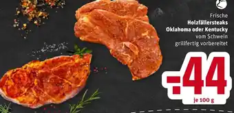 REWE Frische Holzfällersteaks Oklahoma oder Kentucky 100g Angebot