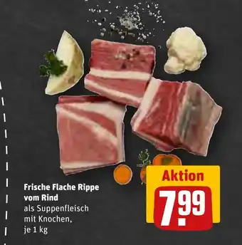 REWE Frische Flache Rippe vom Rind 1 kg Angebot