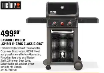 OBI WEBER GASGRILL ,,SPIRIT E-220S CLASSIC GBS" Angebot