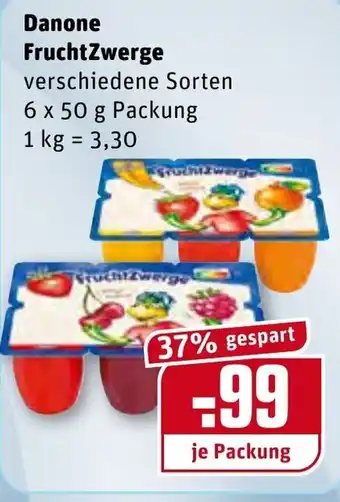 REWE Danone Fruchtzwerge  6x50g Angebot