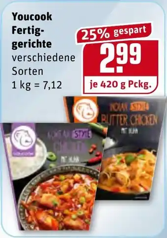 REWE YouCook Fertiggerichte 420g Angebot