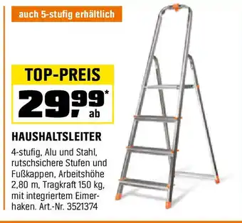 OBI HAUSHALTSLEITER 4-stufig, Alu und Stahl Angebot