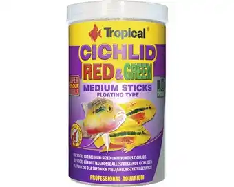 Hornbach Futtersticks Tropical Cichlid Red&Green Medium Sticks 1 l Angebot