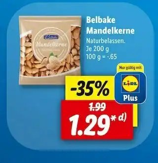 Lidl Belbake mandelkerne Angebot