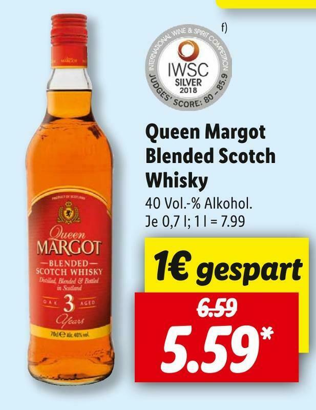 Queen margot blended scotch whisky Angebot bei Lidl