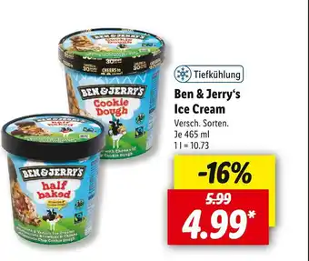 Lidl Ben & jerry‘s ice cream Angebot