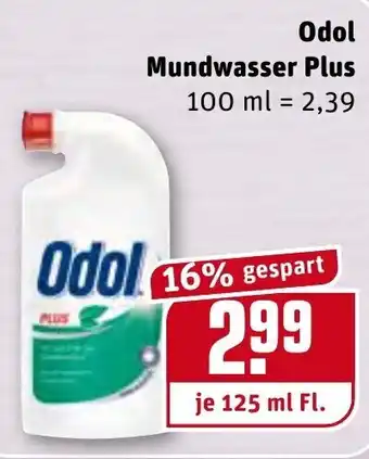 REWE Odol Mundwasser Plus 125ml Angebot