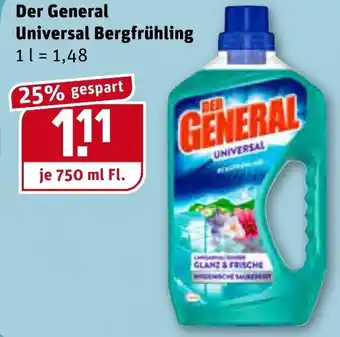 REWE Der General Universal Bergfrühling 750ml Angebot