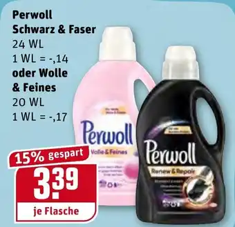 REWE Perwoll Schwarz & Faser oder Wolle & Feines Angebot