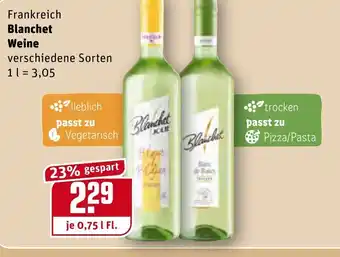 REWE Frankreich Blanchet Weine 0,75L Angebot