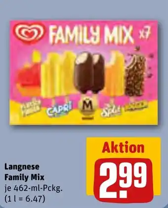 REWE Langnese Family Mix 462 ml Pckg. Angebot