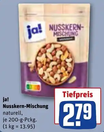 REWE ja! Nusskern-Mischung 200 g Pckg. Angebot