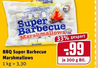 REWE BBQ Super Barbecue Marshmallows 300g Beutel Angebot