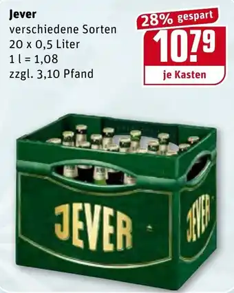 REWE Jever 20x0,5L Angebot