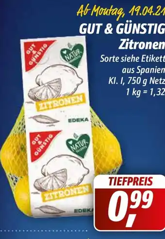 Simmel Gut & Günstig Zitronen 750g Angebot