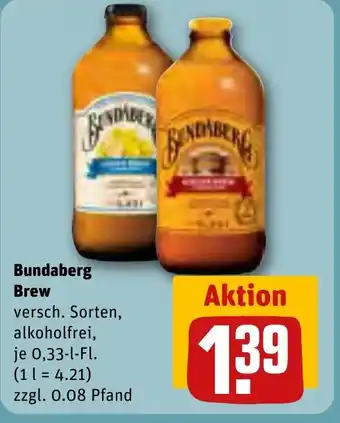 REWE Bundaberg Brew 0,33 l Fl. Angebot