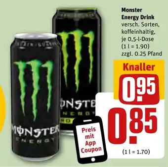 REWE Monster Energy Drink 0,5 l Dose Angebot