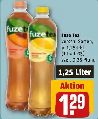 REWE Fuze Tee 1,25-l-Fl. Angebot