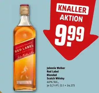 REWE Johnnie Walker Red Label Blended Scotch Whisky 0,7 l Fl. Angebot