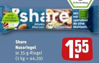 REWE Share Nussriegel 35-g-Riegel Angebot