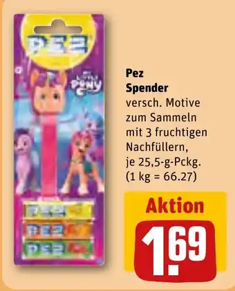 REWE Pez Spender 25,5 g Pckg. Angebot